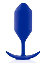 Load image into Gallery viewer, B-Vibe Snug Plug 4 Silicone Weighted Anal Plug - Blue/Navy