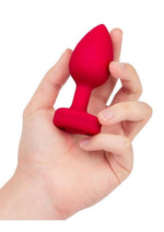 Load image into Gallery viewer, B-Vibe Vibrating Heart Shape Jewel Rechargeable Silicone Anal Plug with Remote
