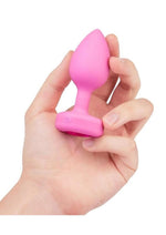 Load image into Gallery viewer, B-Vibe Vibrating Heart Shape Jewel Rechargeable Silicone Anal Plug with Remote