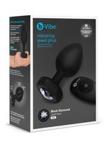 Load image into Gallery viewer, B-Vibe Vibrating Jewel Plug Rechargeable Silicone Anal Plug with Remote - Black - XXLarge