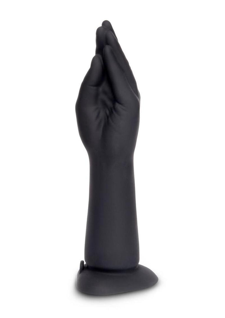B-Vibe Vibrating Silicone Fisting Dildo - Chocolate