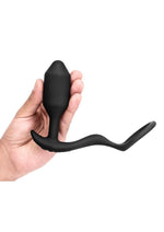 Load image into Gallery viewer, B-Vibe Vibrating Snug and Tug Rechargeable Silicone Cock Ring Andamp; Anal Plug
