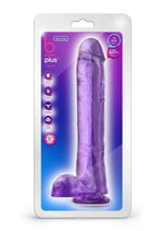 Load image into Gallery viewer, B Yours Plus Hefty N&#39; Hung Realistic Dildo with Suction Cup - Purple
