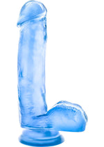 Load image into Gallery viewer, B Yours Sweet N&#39; Hard 1 Dildo with Balls - Blue - 7in
