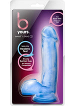 Load image into Gallery viewer, B Yours Sweet N&#39; Hard 1 Dildo with Balls - Blue - 7in
