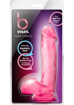 Load image into Gallery viewer, B Yours Sweet N&#39; Hard 1 Dildo with Balls - Pink - 7in
