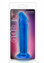 Load image into Gallery viewer, B Yours Sweet N&#39; Small Dildo with Suction Cup - Blue - 6in
