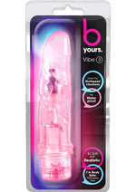Load image into Gallery viewer, B Yours Vibe 3 Vibrating Dildo - Pink - 7.25in
