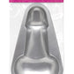 Bachelorette Party Favors Pecker Cake Pan - Silver - 10in X 6in