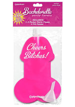 Load image into Gallery viewer, Bachelorette Party Favors Pecker Party Flask - Pink/White