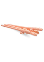 Load image into Gallery viewer, Bachelorette Party Favors Pecker Sipping Straws - Vanilla - 144 Each Per Counter Display
