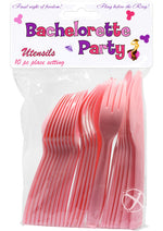 Load image into Gallery viewer, Bachelorette Party Utensils - Pink - 10 Per Pack
