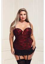 Load image into Gallery viewer, Baci Bustier and G-String - Red - XLarge
