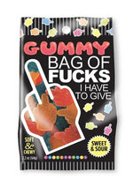 Load image into Gallery viewer, Bag Of Fucks I Have to Give Sour Gummies - 2.2oz
