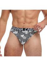 Load image into Gallery viewer, Banana Cabana Thong - Black/White - Large/Medium