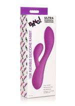 Load image into Gallery viewer, Bang! 10x Flexible Rechargeable Silicone Rabbit - Purple
