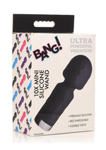 Load image into Gallery viewer, Bang! 10x Mini Silicone Rechargeable Wand - Black