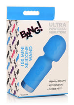 Load image into Gallery viewer, Bang! 10x Mini Silicone Rechargeable Wand - Blue