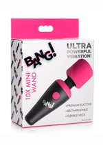 Load image into Gallery viewer, Bang! 10x Vibrating Mini Rechargeable Silicone Wand Massager - Pink
