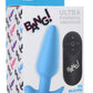 Bang! 21x Vibrating Silicone Rechargeable Butt Plug with Remote Control - Blue