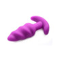 Bang! 21x Vibrating Silicone Rechargeable Swirl Butt Plug with Remote Control