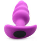 Bang! 21x Vibrating Silicone Rechargeable Swirl Butt Plug with Remote Control