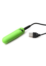 Load image into Gallery viewer, Bang! 28x Glow In The Dark Rechargeable Silicone Bullet with Remote

