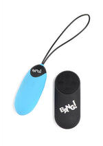 Load image into Gallery viewer, Bang! 28x Grooved Rechargeable Silicone Egg with Remote Control - Blue
