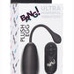 Bang! 28x Plush Silicone Rechargeable Egg with Remote Control - Black