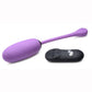 Bang! 28x Plush Silicone Rechargeable Egg with Remote Control - Purple