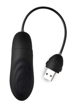 Load image into Gallery viewer, Bang! 7x Pulsing Rechargeable Silicone Bullet Vibrator - Black
