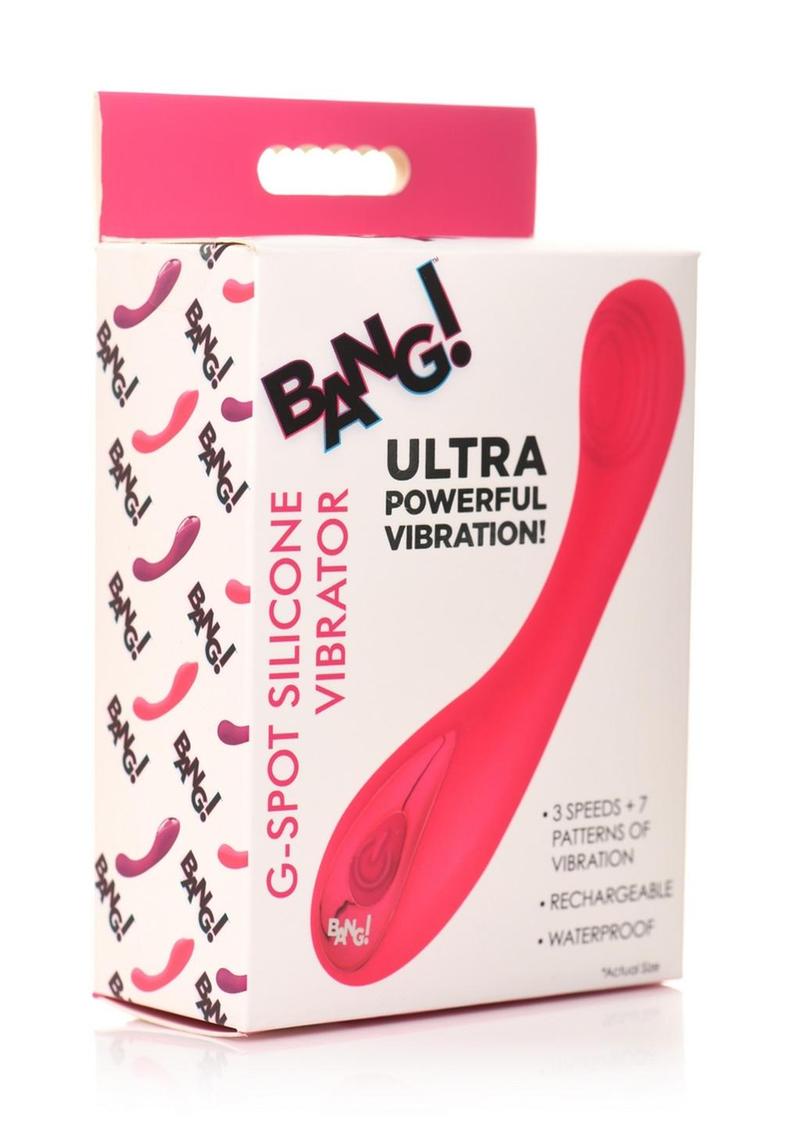 Bang! G-Spot Rechargeable Silicone Vibrator - Pink