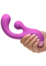 Load image into Gallery viewer, Bang! Gyro Rabbit Rechargeable Silicone Vibrator - Purple
