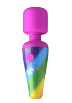 Load image into Gallery viewer, Bang! Rainbow Mini Wand Rechargeable Silicone Vibrator - Multicolor
