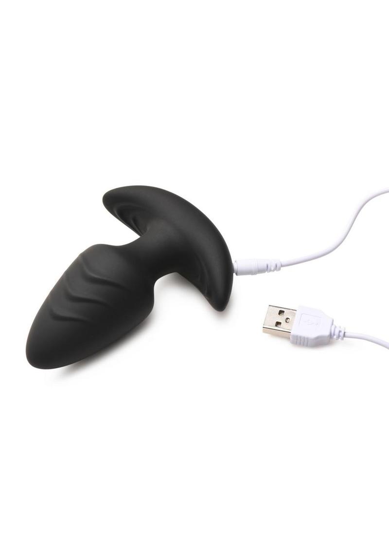 Bang Rotating Vibra Plug w/ Remote Black