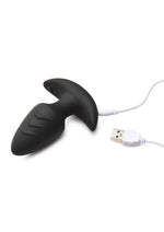 Load image into Gallery viewer, Bang Rotating Vibra Plug w/ Remote Black
