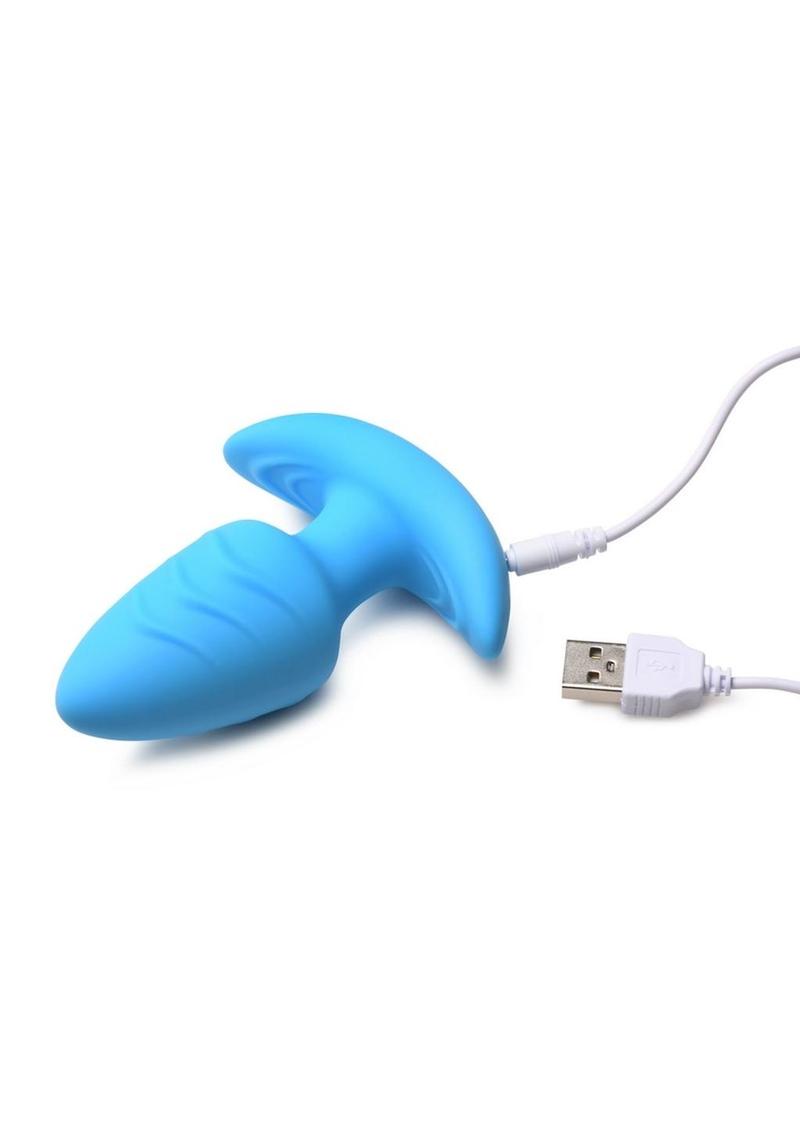 Bang Rotating Vibra Plug w/ Remote Blue