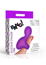 Load image into Gallery viewer, Bang! Silicone Rechargeable Finger Vibe - Purple
