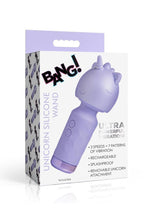 Load image into Gallery viewer, Bang Unicorn Rechargeable Silicone Wand - Purple