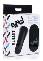 Load image into Gallery viewer, Bang! Vibrating Bullet with Remote Control - Black
