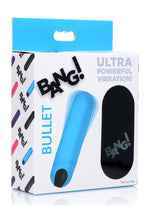 Load image into Gallery viewer, Bang! Vibrating Bullet with Remote Control - Blue

