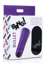 Load image into Gallery viewer, Bang! Vibrating Bullet with Remote Control - Purple
