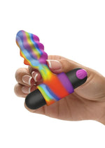 Load image into Gallery viewer, Bang Vibrating Rainbow Butt Plug Silicone Rechargeable