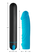 Load image into Gallery viewer, Bang! XL Bullet and Ribbed Silicone Sleeve
