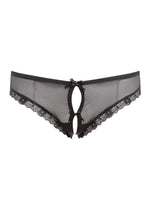 Load image into Gallery viewer, Barely Bare Double Window Panty - Black - One Size
