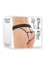 Load image into Gallery viewer, Barely Bare Strappy Butt Panty - Black - One Size