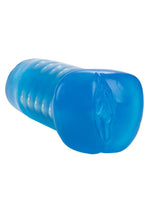 Load image into Gallery viewer, Basic Essentials Beaded Masturbator - Blue - 5in