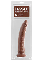 Load image into Gallery viewer, Basix Dong Slim 7 with Suction Cup - Brown - 7in