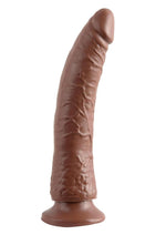 Load image into Gallery viewer, Basix Dong Slim 7 with Suction Cup - Brown - 7in