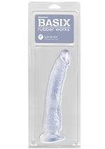 Load image into Gallery viewer, Basix Dong Slim 7 with Suction Cup - Clear - 7in